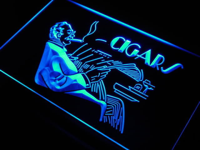 Cigars Lounge Shop LED Sign